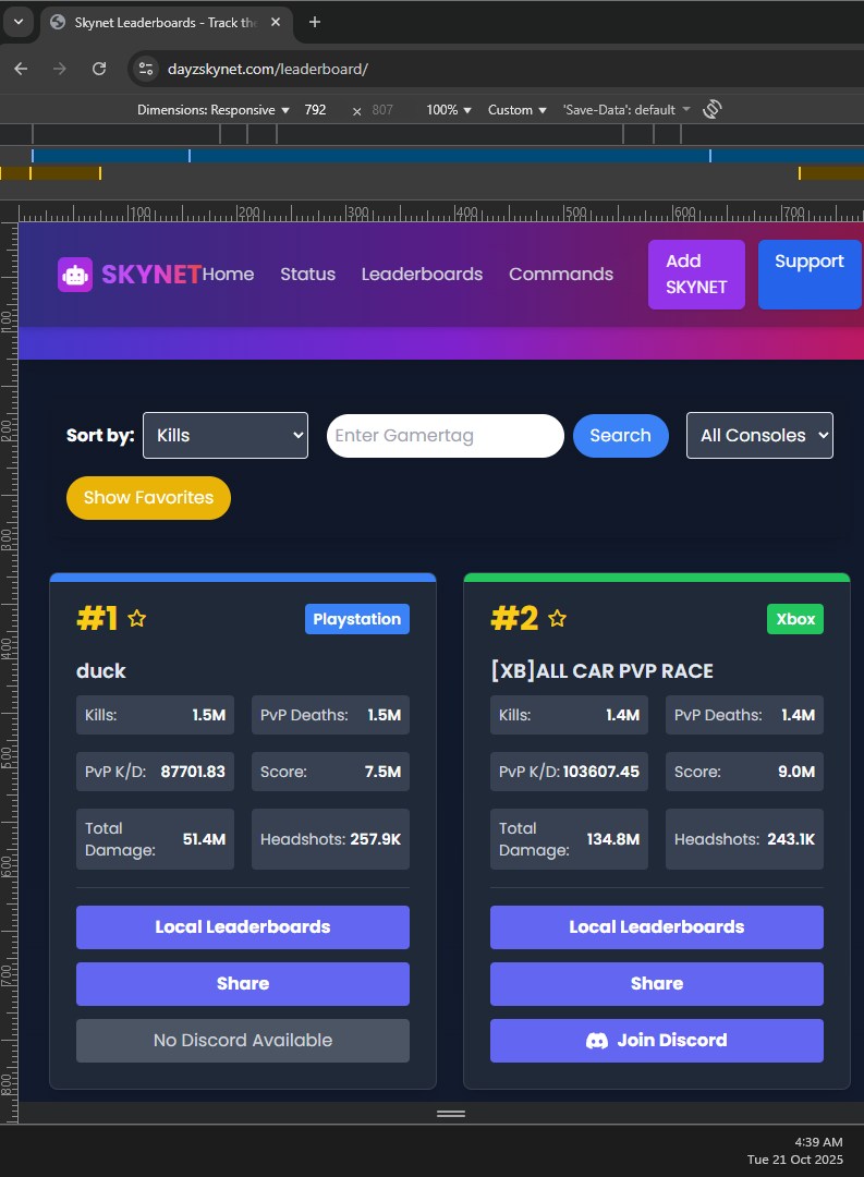 Leaderboard with cards for duck and [XB] ALL CAR PVP RACE showing 1.5M and 1.4M kills and extreme KD values